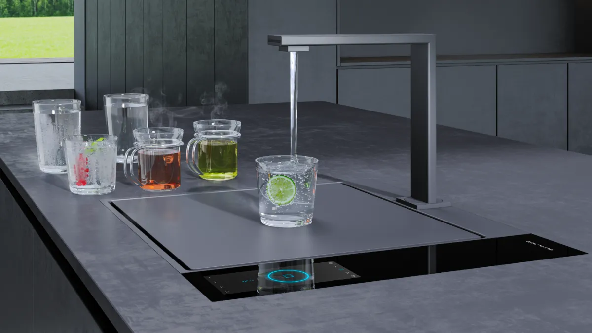 L'évier rétractable invisible à eaux variées !