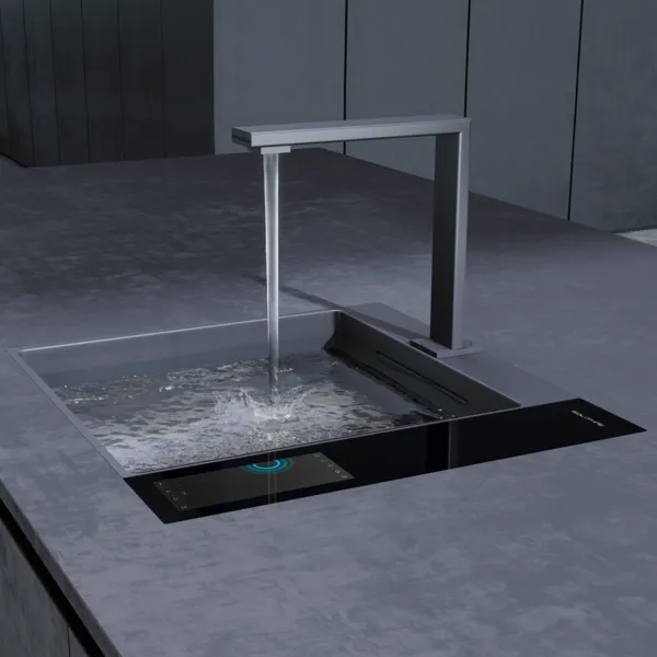 L'évier rétractable invisible à eaux variées !